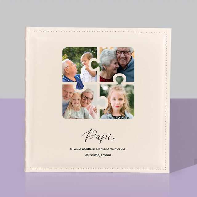 Le Collage Photo: Casse-Tête, Un Cœur Pour Grand-Papa - Album De Photos