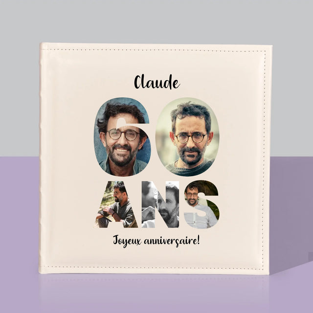 Collage Photo De Lettre: 60 Ans De Tes Photos - Album De Photos