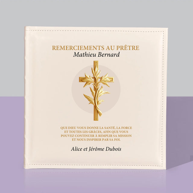 Le Prénom Et Un Texte: Remerciements Au Prêtre  - Album De Photos