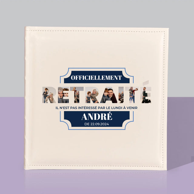 Collage Photo De Lettre: Officiellement Retraité - Album De Photos