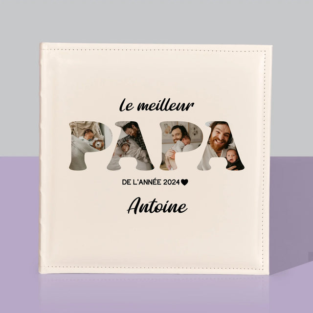 Collage Photo De Lettre: Le Meilleur Papa De L'Année - Album De Photos