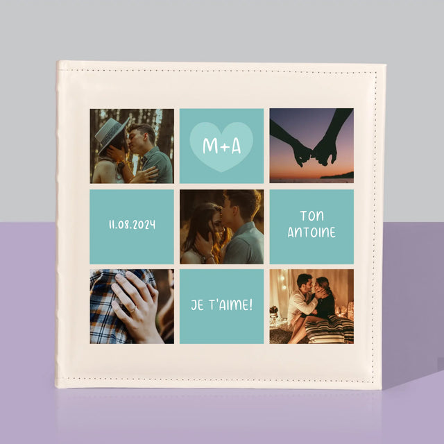 Collage Photo: Je T'Aime, Les Initiales - Album De Photos