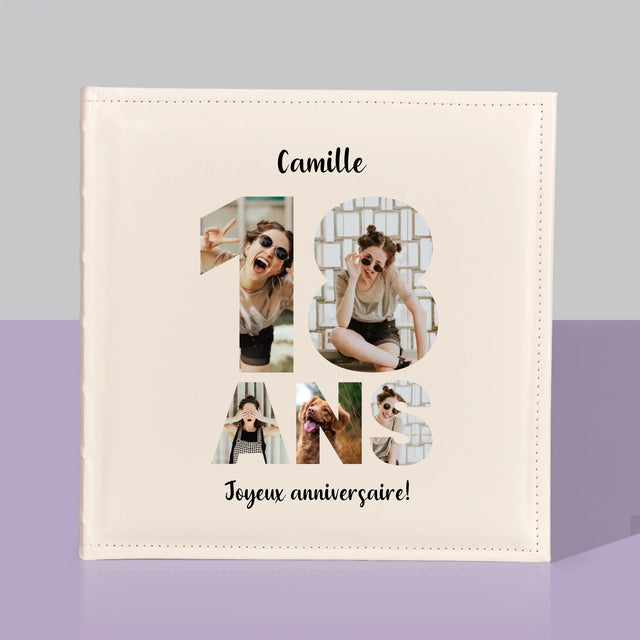 Collage Photo De Lettre: 18 Ans - Album De Photos