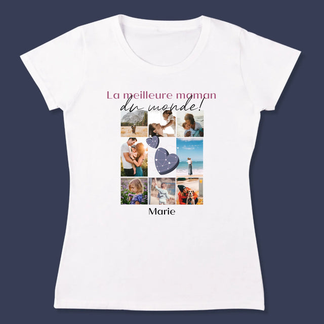 Collage Photo: Meilleure Maman, Collage - T-Shirt Pour Femmes