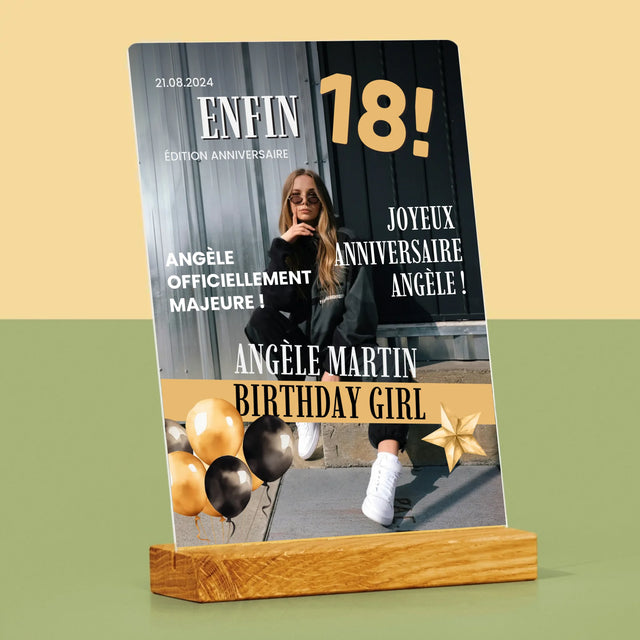 La Couverture De Magazine: Enfin - Impression Sur Verre Acrylique