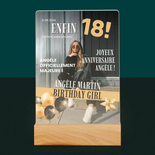 La Couverture De Magazine: Enfin - Impression Sur Verre Acrylique