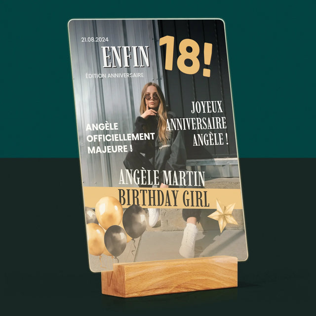 La Couverture De Magazine: Enfin - Impression Sur Verre Acrylique