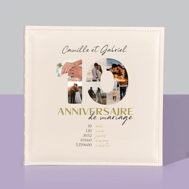 Collage Photo De Lettre: 10 Anniversaire De Mariage - Album De Photos