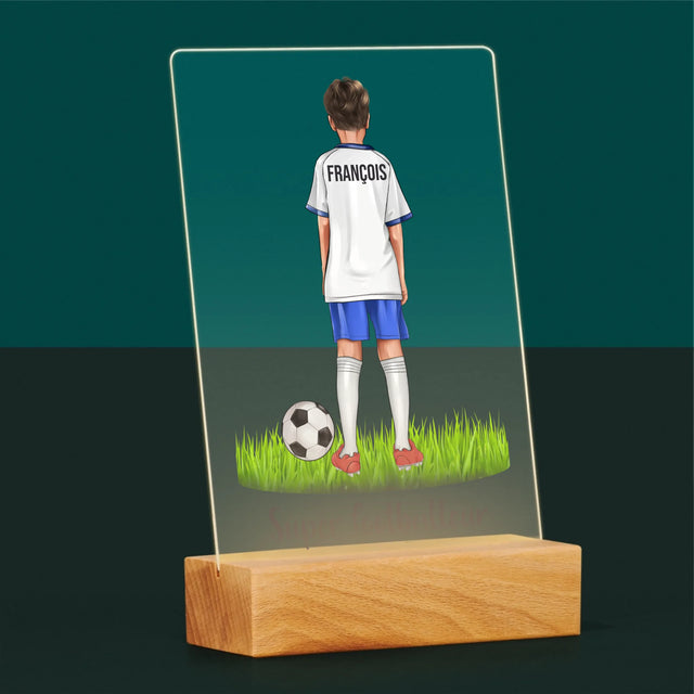 La Création Du Personnage: Super Footballeur - Impression Sur Verre Acrylique