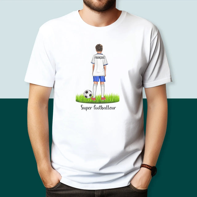 La Création Du Personnage: Super Footballeur - T-Shirt Pour Hommes