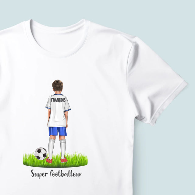La Création Du Personnage: Super Footballeur - T-Shirt Pour Hommes