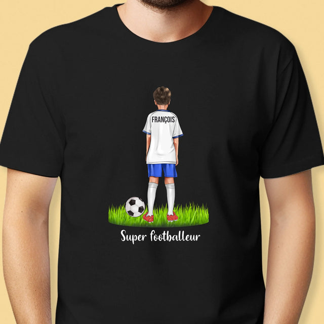 La Création Du Personnage: Super Footballeur - T-Shirt Pour Hommes