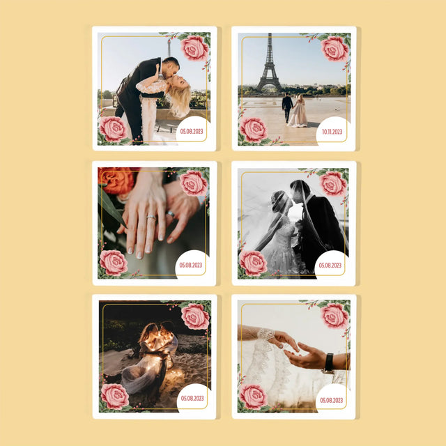 Fotokolaż: Wasza Data - Podkładki Pod Kubki | DE