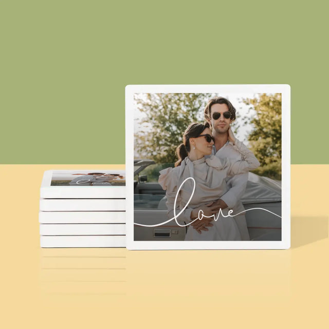 Zdjęcie: Love Napis - Podkładki Pod Kubki | DE