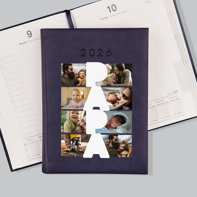 Le Collage Photo: Inscription Papa - Agenda