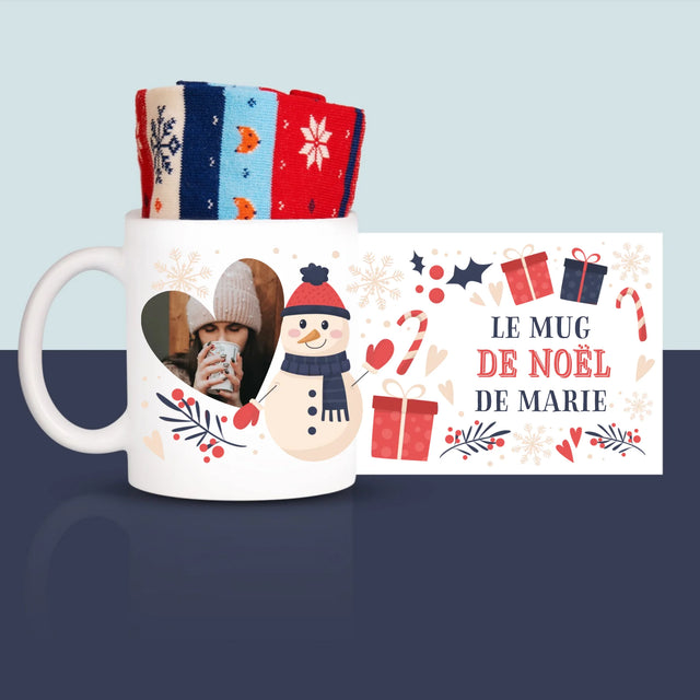 La Photo Et Un Texte: Le Mug De Noël - Chaussettes D'Hiver Dans Une Tasse