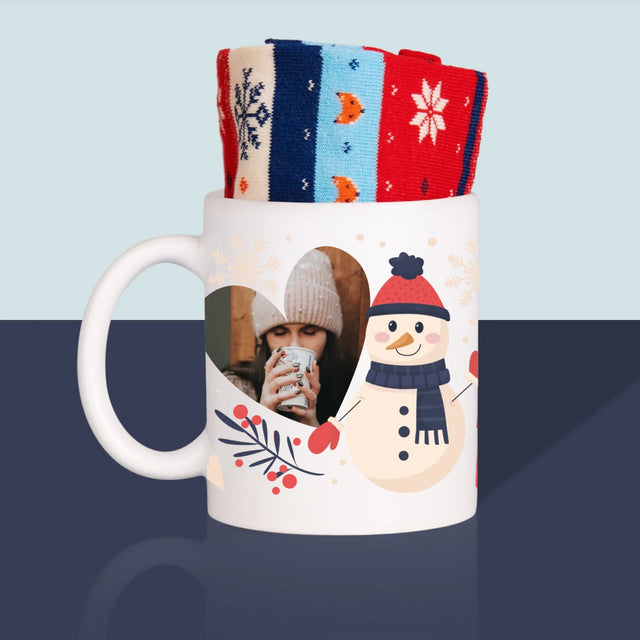 La Photo Et Un Texte: Le Mug De Noël - Chaussettes D'Hiver Dans Une Tasse