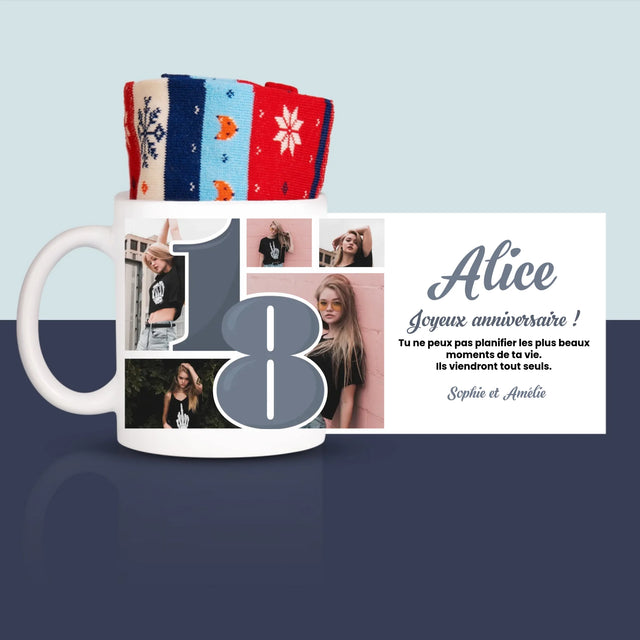 Le Collage Photo: 18 Plus Beaux Moments - Chaussettes D'Hiver Dans Une Tasse