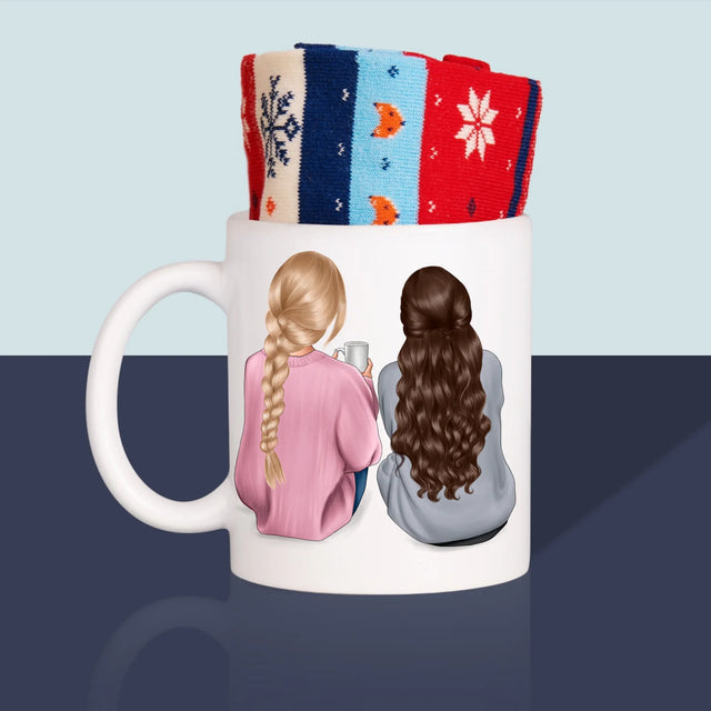 La Création Du Personnage: Les Amies - Chaussettes D'Hiver Dans Une Tasse