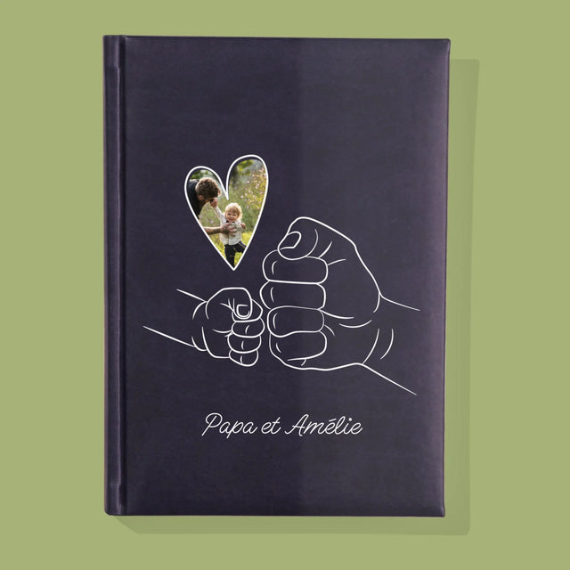 Photo Et Texte: Papa Enfant Main - Cahier De Notes
