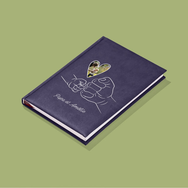 Photo Et Texte: Papa Enfant Main - Cahier De Notes