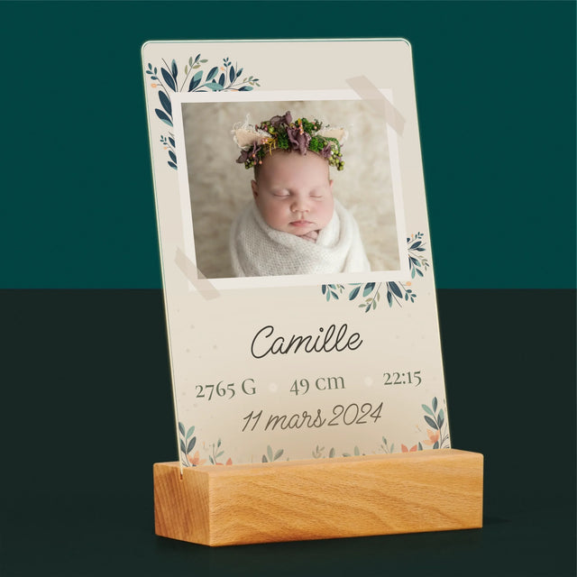 L'Acte De Naissance De L'Enfant: Métrique, Les Fleurs - Impression Sur Verre Acrylique 