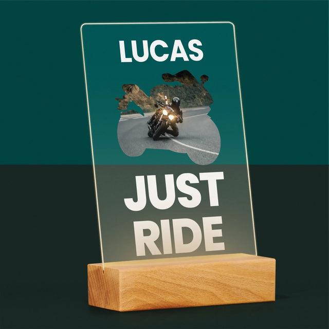 Forme Des Photos: Just Ride - Impression Sur Verre Acrylique 