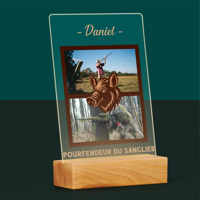 Le Collage Photo: Pourfendeur Du Sanglier - Impression Sur Verre Acrylique 
