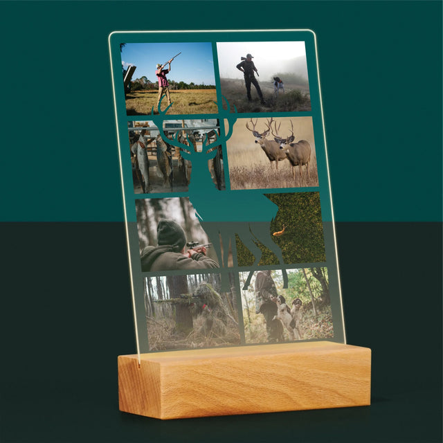 Le Collage Photo: Chasseur - Impression Sur Verre Acrylique 