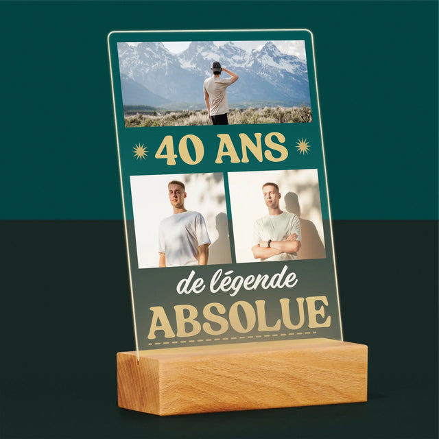 Le Collage Photo: 40 Ans De Légende - Impression Sur Verre Acrylique 