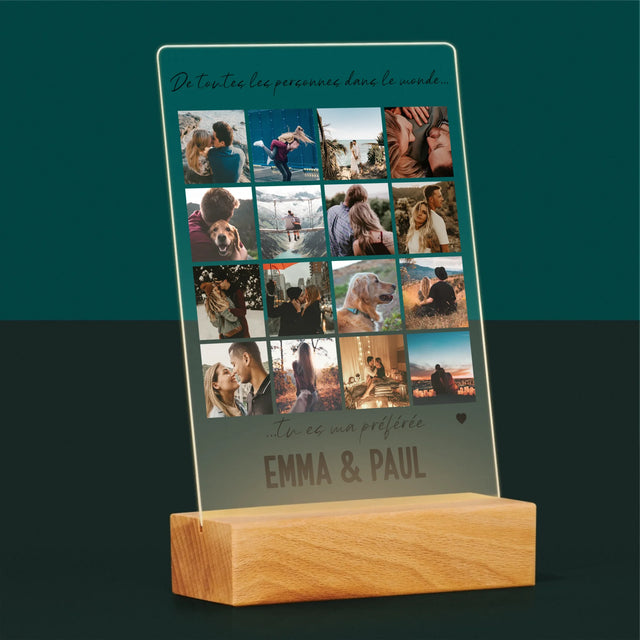 Le Collage Photo: De Toutes Les Personnes Dans Le Monde - Impression Sur Verre Acrylique 