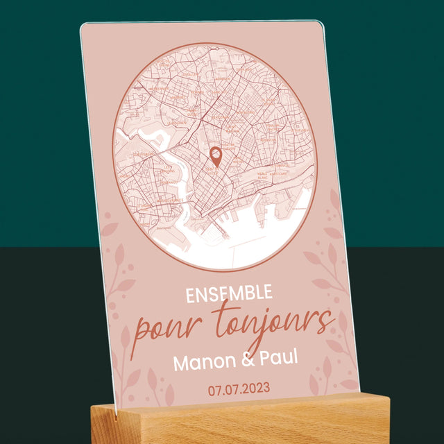 Plan De Ville: Ensemble Pour Toujours - Impression Sur Verre Acrylique