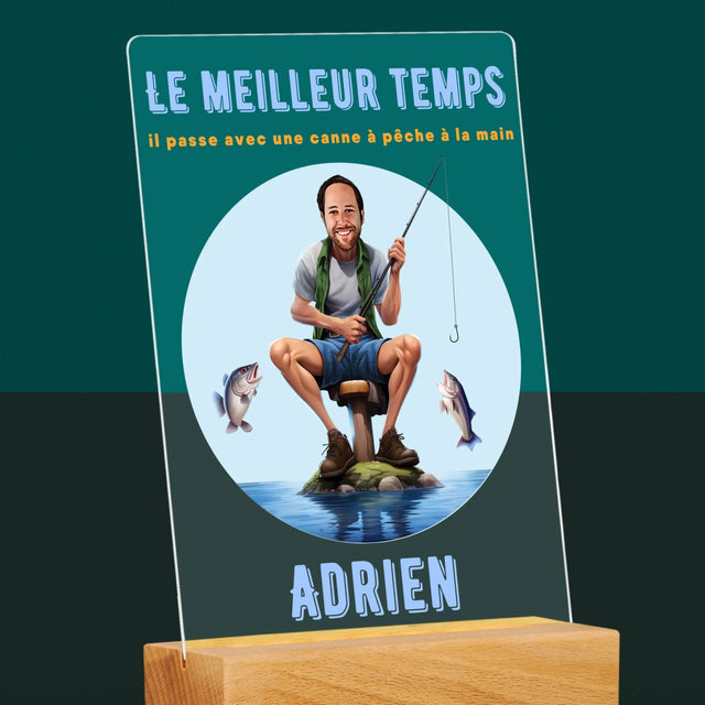 La Photo Et Un Texte: Le Meilleur Temps - Impression Sur Verre Acrylique