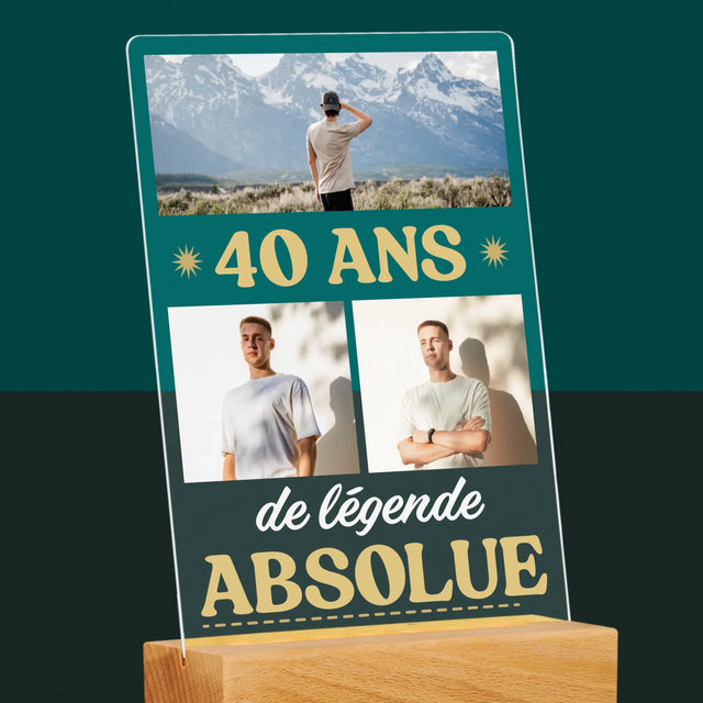 Le Collage Photo: 40 Ans De Légende - Impression Sur Verre Acrylique 
