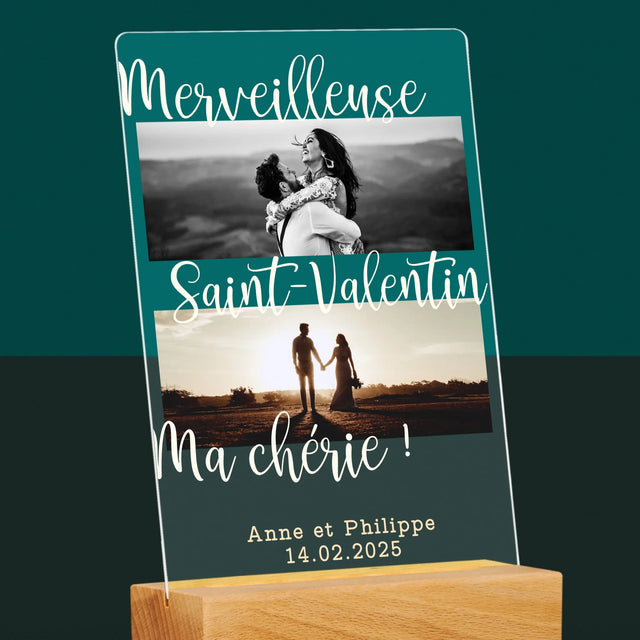 Le Collage Photo: Merveilleuse Saint-Valentin - Impression Sur Verre Acrylique 