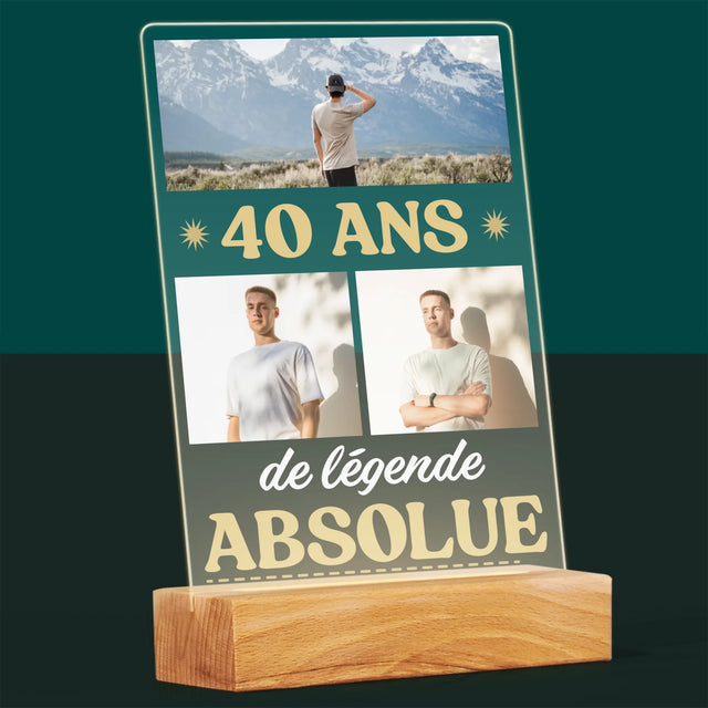 Le Collage Photo: 40 Ans De Légende - Impression Sur Verre Acrylique 