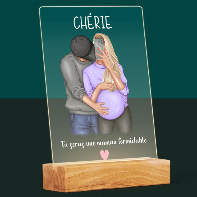 La Création Du Personnage: Tu Seras Une Maman Formidable - Impression Sur Verre Acrylique
