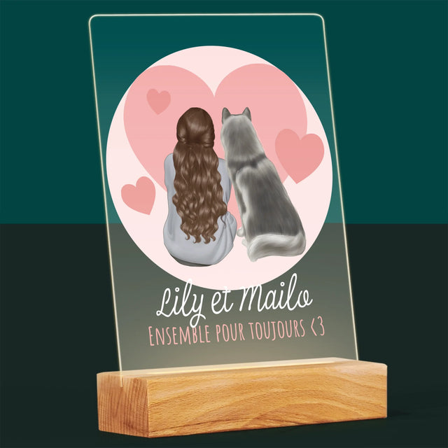 La Création Du Personnage: Chien Ami - Impression Sur Verre Acrylique