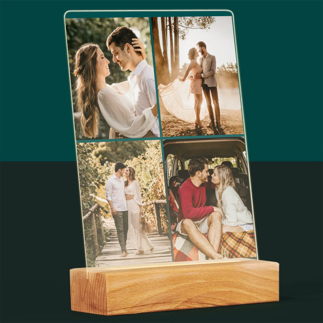 Collage Photo: 4 Photos - Impression Sur Verre Acrylique