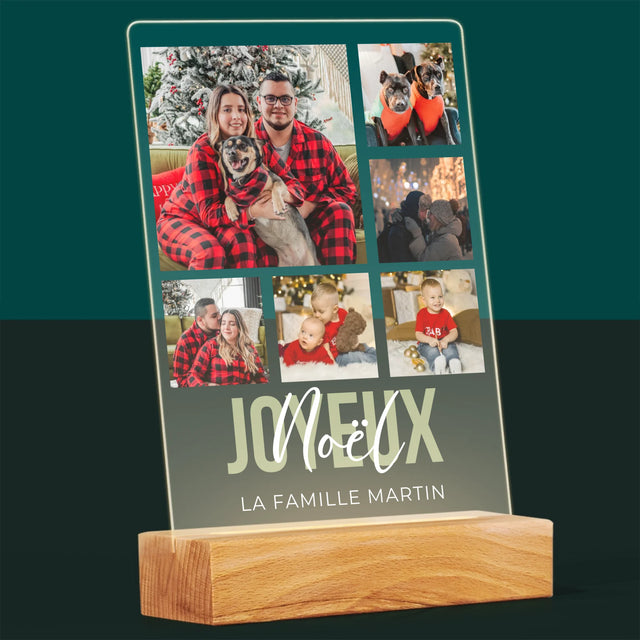 Le Collage Photo: Joyeux Noël - Impression Sur Verre Acrylique