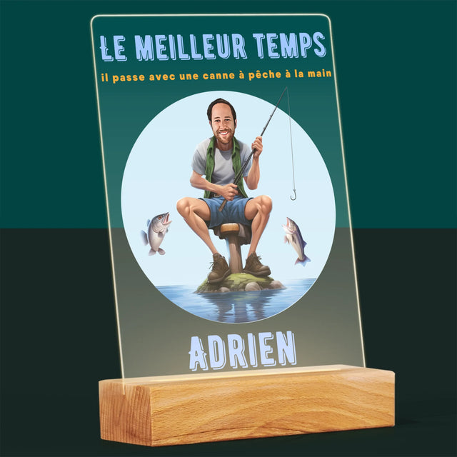 La Photo Et Un Texte: Le Meilleur Temps - Impression Sur Verre Acrylique
