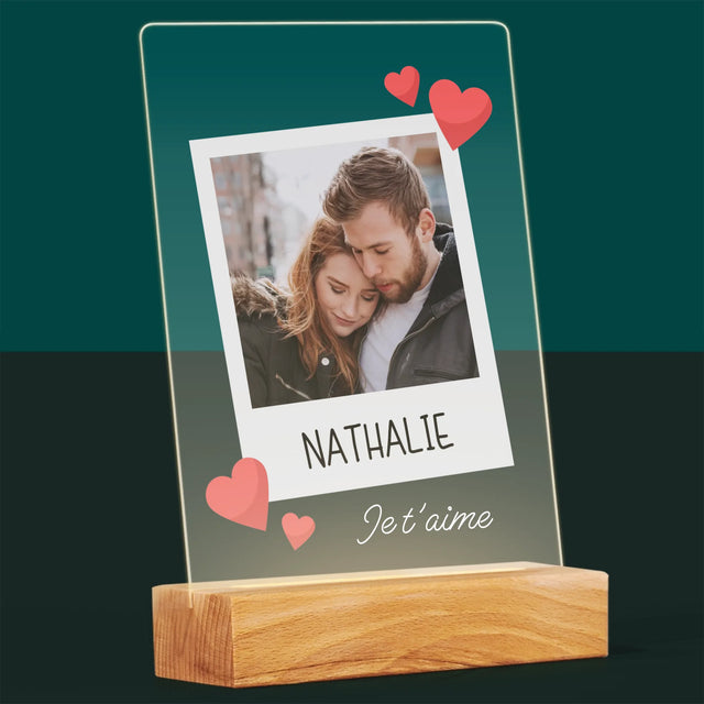 Photo Et Texte: Je T'Aime - Impression Sur Verre Acrylique