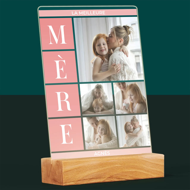 Collage Photo: Meilleure Maman, Collage - Impression Sur Verre Acrylique 