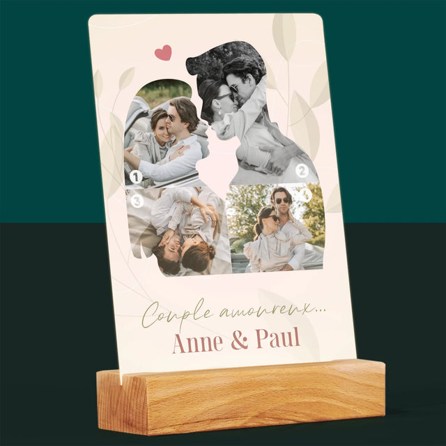 Forme Des Photos: Couple Amoureux... - Impression Sur Verre Acrylique