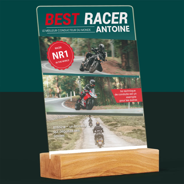La Couverture De Magazine: Best Racer - Impression Sur Verre Acrylique 