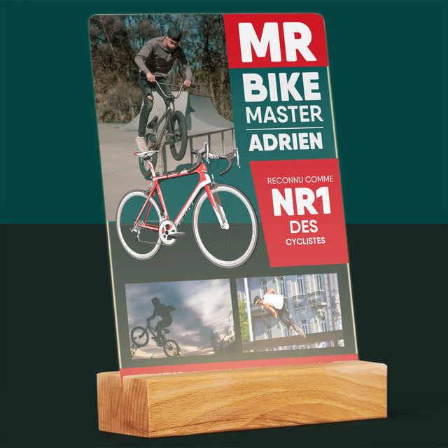 La Couverture De Magazine: Mr Bike Master - Impression Sur Verre Acrylique 
