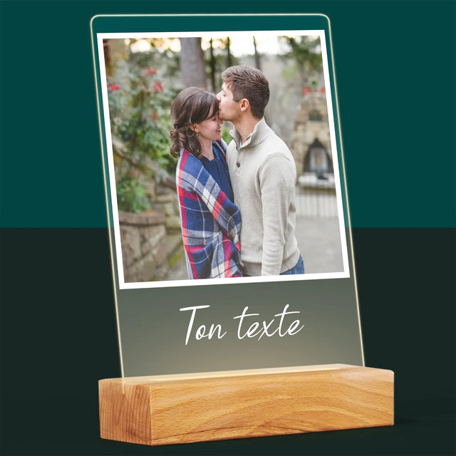 Photo Et Texte: Ta Photo Et Texte - Impression Sur Verre Acrylique