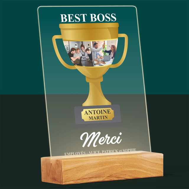 Le Collage Photo: Best Boss Coupe - Impression Sur Verre Acrylique
