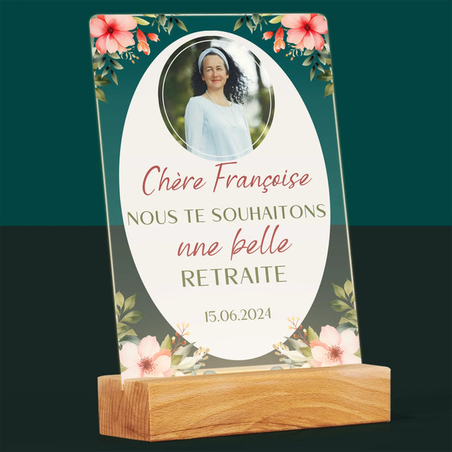 La Photo Et Un Texte: Une Belle Retraite - Impression Sur Verre Acrylique