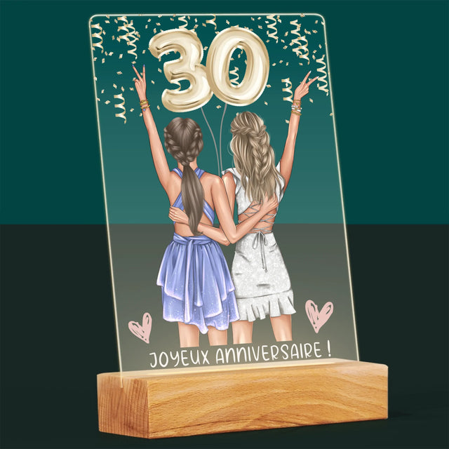 La Création Du Personnage: Amies Trente Ans - Impression Sur Verre Acrylique